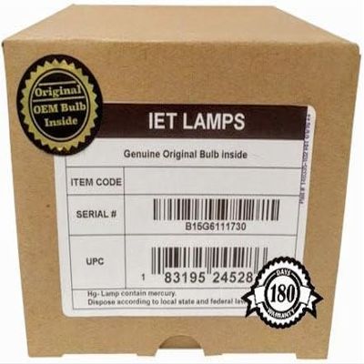 IET Lamps - Genuine Original Replacement Bulb/lamp with OEM Housing for Epson PowerLite E24 3LCD Classroom Projector