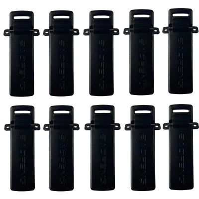 10 Packs UV-5R Walkie Talkie Belt Clips Black Replacement Clip Compatible with UV-5R/UV-5RA/UV-5RB/UV-5RC/UV-5RD/UV-5RE/UV-5RE Plus TH-F8 Two Way Radio Walkie Talkie Accessories