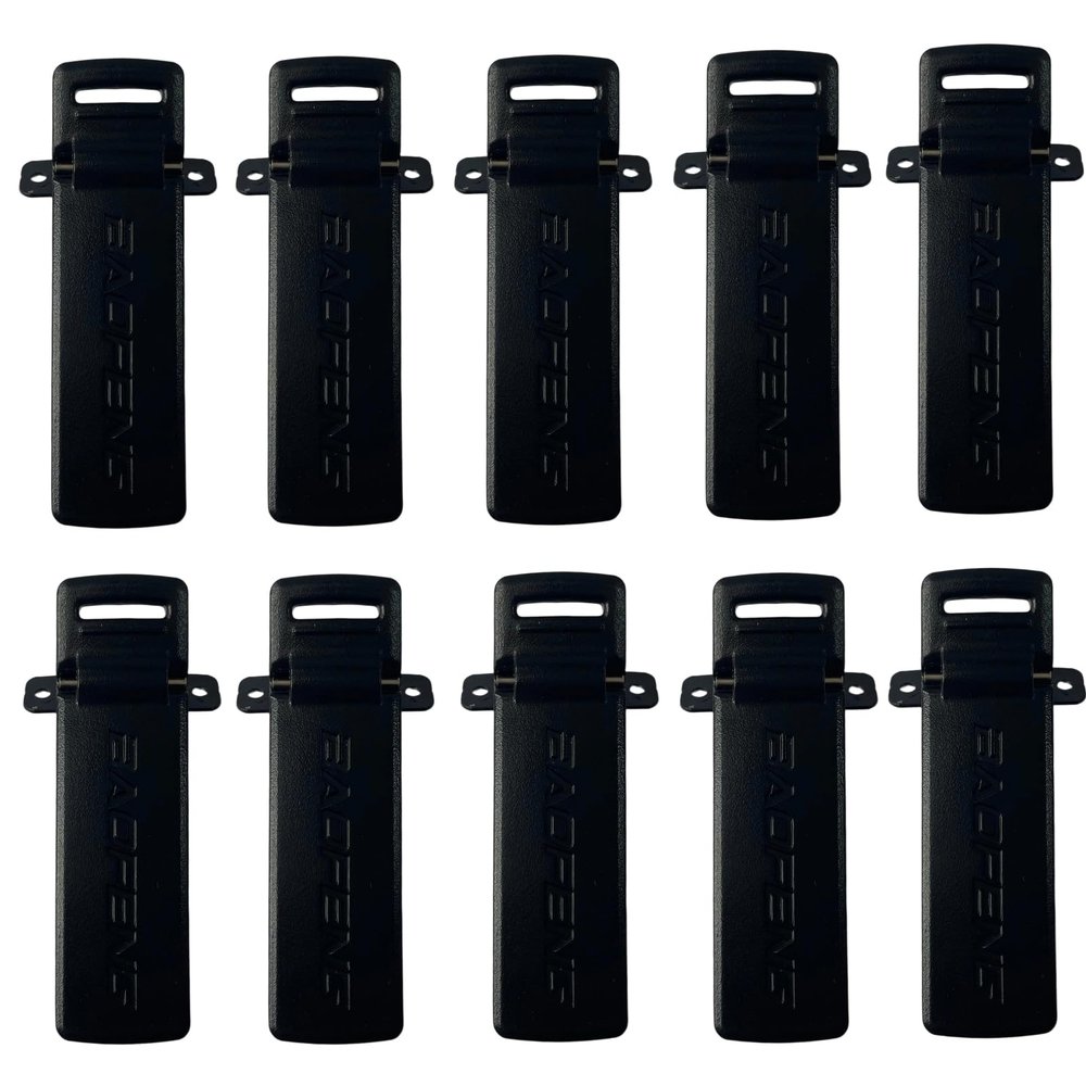 10 Packs UV-5R Walkie Talkie Belt Clips Black Replacement Clip Compatible with UV-5R/UV-5RA/UV-5RB/UV-5RC/UV-5RD/UV-5RE/UV-5RE Plus TH-F8 Two Way Radio Walkie Talkie Accessories