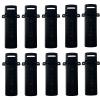 10 Packs UV-5R Walkie Talkie Belt Clips Black Replacement Clip Compatible with UV-5R/UV-5RA/UV-5RB/UV-5RC/UV-5RD/UV-5RE/UV-5RE Plus TH-F8 Two Way Radio Walkie Talkie Accessories view 1