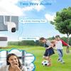 Slice Jelly Securit Camer Wireless Solar Powered Outdoor for Home and Farm, ABS Fireproof Waterproof Material, 360 View, 2K HD Color Night Vision,Human Auto Tracking, 2-Way Audi (Wite) view 2