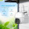 Slice Jelly Securit Camer Wireless Solar Powered Outdoor for Home and Farm, ABS Fireproof Waterproof Material, 360 View, 2K HD Color Night Vision,Human Auto Tracking, 2-Way Audi (Wite) view 3