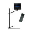 ADBWEKKF UP-8A Multifunction 3in1 Computer Floor Stand ForLaptop/Tablet PC/Smartphone Holder Height/Angle Adjustable with Mouse Tray(Black) view 1
