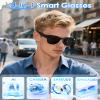 4-in-1 AI Smart Glasses, 800W HD Camera Glasses, 1080P Video Recording SunGlasses, Built-in ChatGPT AI Voice Assistant, Real-time Translation, Open-Ear Headphones for Outdoors, Driving & Vlogging view 2