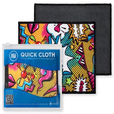 Microfiber Wholesale Quick Cloth Glasses Cleaning Cloths 5x7 Popart