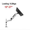 ADBWEKKF Aluminum Alloy Gas Spring Full Motion Desktop 15-27" LCD LED Monitor Holder Arm All-in-one PC Mount Bracket Loading 9-20kgs(GST112C) view 2