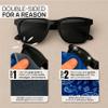 Microfiber Wholesale Quick Cloth Glasses Cleaning Cloths5x7 Paisley Blue 2-Pack with Case | Double-Sided Lens Cleaner for Eyeglasses, Camera, Screens Glass | Reusable Microfiber Glass Polishing Cloth view 3