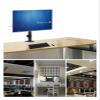 ADBWEKKF DL-M063 Full Motion Big Base Steel Tilt Up Down Rotate 360 Dual Monitor Desk Bracket Double Screen Desktop Support(CLAMP Base) view 3