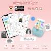 Sticker Printer - Bluetooth Inkless Thermal Printer & Sticker Maker, Wireless Portable Print Pod for iPhone/Android, DIY Labels, Notes, Kids Crafts, Journals - Includes 13 Rolls Paper-Blue view 2