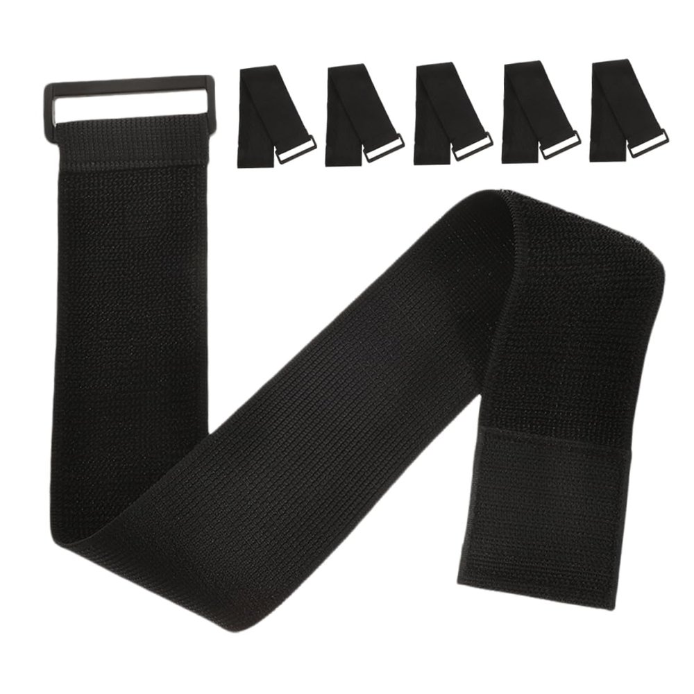DOITOOL 6pcs Adjustable Elastic Hook and Loop Straps Multipurpose for Sports Luggage and Cable Management Durable Reusable Fastening for Everyday Use