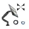 ADBWEKKF F80 for 200x200 17-30" Monitor Holder Arm Gas Spring Full Motion LCD TV Mount 2-9kg Dual Arm Clamp Bracket USB3.0(More parts-03) view 1
