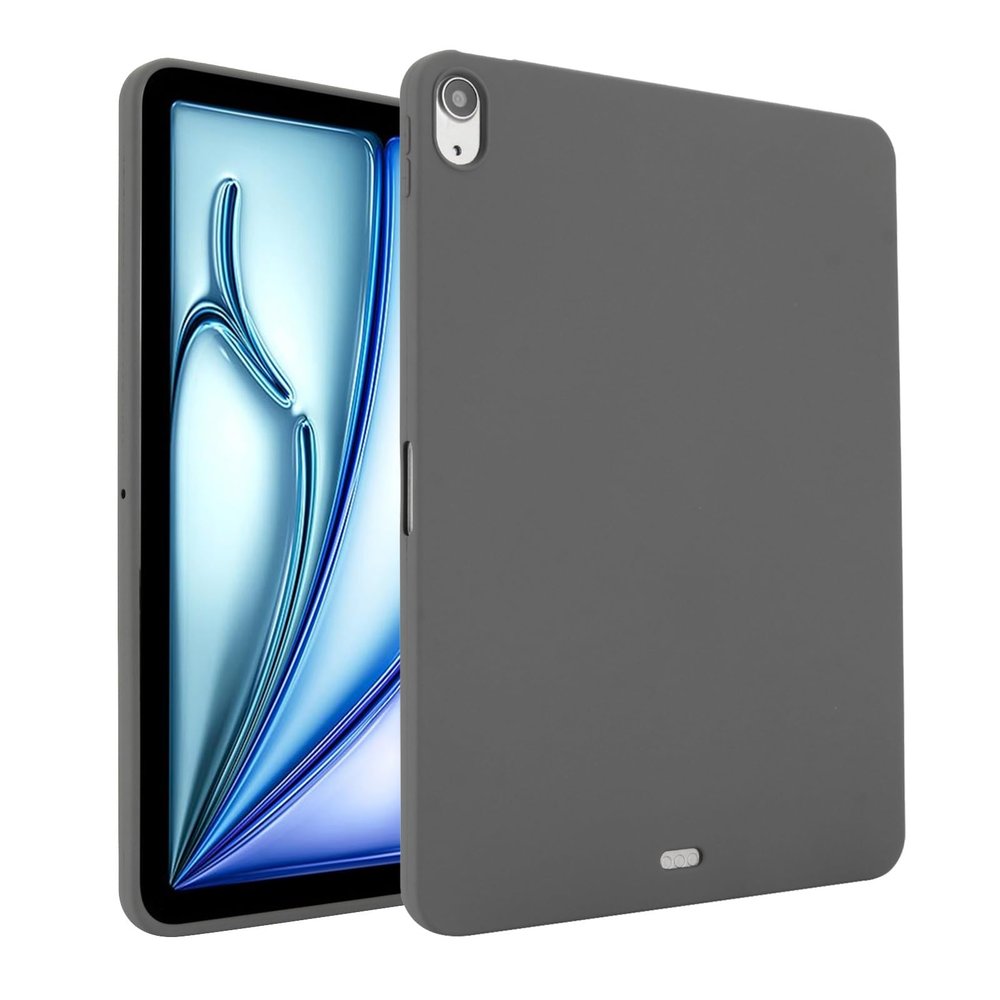 LGZADD Tablet Case Compatible with iPad Air 13inch 2024 (M2)/Air 13inch 2025 (M3) Soft Design Matte TPU Slim Shockproof Protective Case,Slim Fit Lightweight Silicone Smart Cover(Grey)