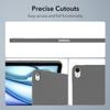 LGZADD Tablet Case Compatible with iPad Air 13inch 2024 (M2)/Air 13inch 2025 (M3) Soft Design Matte TPU Slim Shockproof Protective Case,Slim Fit Lightweight Silicone Smart Cover(Grey) view 3