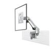 ADBWEKKF M150 17"-27" Monitor Holder Arm On Office Partition Gas Spring Full Motion LCD TV Mount 2-7kg Dual Aluminum(Silver) view 1
