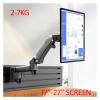 ADBWEKKF M150 17"-27" Monitor Holder Arm On Office Partition Gas Spring Full Motion LCD TV Mount 2-7kg Dual Aluminum(Silver) view 2