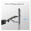 ADBWEKKF M150 17"-27" Monitor Holder Arm On Office Partition Gas Spring Full Motion LCD TV Mount 2-7kg Dual Aluminum(Silver) view 4