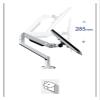 ADBWEKKF Aluminum Desktop 17-32" Dual Monitor Holder Mechanical Spring Arm Lifting Full Motion TV Monitor Mount Load 11kgs Eac(Black) view 3