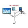 FNJTDVWS OA-14X Dual Arm 10"-25" LCD Monior Stand Mount+ Laptop Holder Stand +10" Tablet Mount+Keyboard Tray Bracket(OA-14X-10) view 2