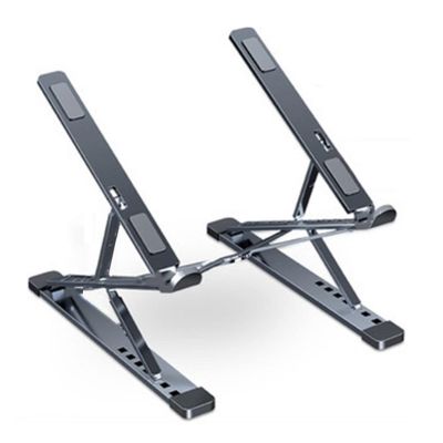 ADBWEKKF Adjustable Aluminum Alloy Laptop Stand for Tablet Table Support Notebook Stand Bracket Desktop Cooling Pad Laptop Holder(Gray)