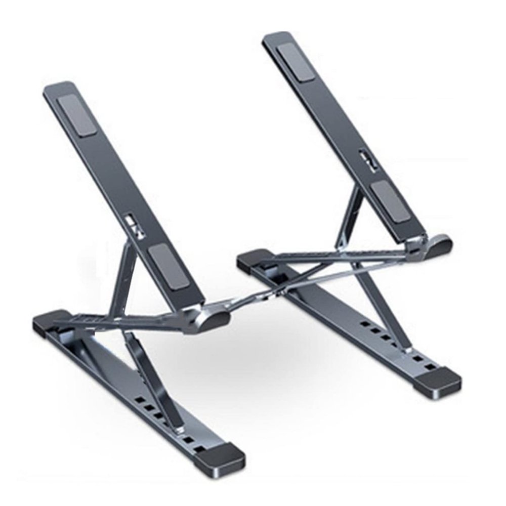 ADBWEKKF Adjustable Aluminum Alloy Laptop Stand for Tablet Table Support Notebook Stand Bracket Desktop Cooling Pad Laptop Holder(Gray)