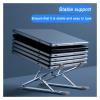 ADBWEKKF Adjustable Aluminum Alloy Laptop Stand for Tablet Table Support Notebook Stand Bracket Desktop Cooling Pad Laptop Holder(Gray) view 4