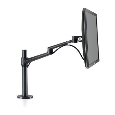 ADBWEKKF OL-1 Alunimum Height Adjustable 17-32 Inch Screen Monitor Holder Arm Full Motion Monitor Mount Desktop Stand Load 8kgs(Silver)