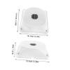 NUOBESTY Camera Mount Cable Box Cover for Security Cameras ABS Plastic Wire Holder Weatherproof Junction Box for Outdoor Use view 2