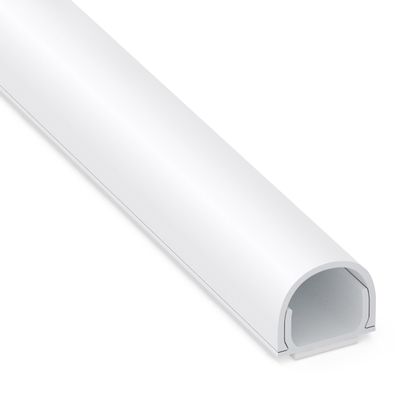 ZhiYo 113in Cord Covers for Wires on Wall, One Cord Hider Wall, Self-Adhesive Wire Covers for Cords, Paintable TV Cable Hider Cable Management Kit, 8X L14.2in, W0.5in H0.4in, White