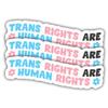 (3pcs) Trans Rights Are Human Rights Sticker, LGBTQ+ Pride, Safe Space, Trans Rights Sticker, Human Rights for LGBTQ+ Pride, Transgender Supporters, Cute for Water Bottles, Laptop, Window, Notebook 5" view 1