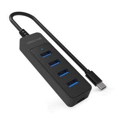 4 in 1 USB3.0 USB/Type C Adapter 5Gbps for Fast Speed Data Transfer and Multiple Device Connection
