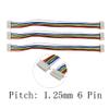 FUPUAII 10Pcs JST 1.25mm 1.25 Female Wire Cable Connectors Double Head JST 1.25 Electronic Wire Connector Lenght 10CM 15CM 20CM 30CM(6Pin 10Pcs,20CM) view 2