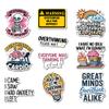 (10 PCS) Overthinking Sticker Hold On Let Me Overthink This, I Came I Saw I Had Anxiety I Left Waterproof Decal Gift Suitable for Laptop Phone Car Window 3 Inches view 1