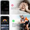 CNBRO Smart Ring Health Tracker Sleep Monitoring Smart Ring for Women Men Heart Rate Monitor Step Counting Exercise Tracker Smart Rings for Android iOS Size 6-13 view 4