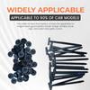 100 PCS Nylon Universal Cable Tie Buckle with Pin & Button Design - Heavy Duty Self-Locking Zip Ties Holder, UV Resistant Plastic Fasteners for Car Body, Tool Organization, and Daily Fixing (100) view 4