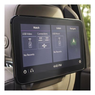 (2-Pack) BSTW for Chevy Dual 12.6-inch Rear-Seat Media System Screen Protector for 2021-2025 GMC Yukon Chevrolet Tahoe/Suburban 12.6" LCD Display in Rear Entertainment TV Accessories Anti-Glare Tempered Glass Protective Film (Dual 12.6-In Matte)