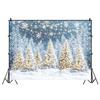 Wathon Winter Snow Forest Backdrop for Photography Glitter Snowy Pine Tree Photo Backdrop Christmas Holiday Xmas Happy New Year Party Decorations Photo Background Booth Video Studio Props 10X8FT view 2