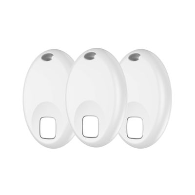 Bluetooth Air Tracker Tags Works with Apple Find My APP (iOS 14.5 Above Only), Smart Tag Item Finders for Key, Luggage, Backpack and More, IP67 Waterproof Tracking Tags (White, 3 Pack)