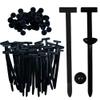 100Pcs Nylon Universal Cable Tie Buckle,New multifunctionalautomotive zipper clips,Heavy Duty Self-Locking Zip Ties with Button,For routine automotive maintenance view 1