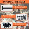 100Pcs Nylon Universal Cable Tie Buckle,New multifunctionalautomotive zipper clips,Heavy Duty Self-Locking Zip Ties with Button,For routine automotive maintenance view 3