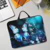 14in Laptop Sleeve Bag, Lightweight Waterproof Laptop Bag Shockproof Soft Carrying Case Beautiful Butterfly1 Tablet Travel Cover with Handle for 13-14 Inch Notebook view 1