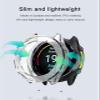 for Garmin Forerunner 970 Case Cover,Shockproof, Anti-Scratch, Full Coverage Bumper Shell, Lightweight and Durable TPU Case Cover for Garmin Forerunner 970 Smart Watch,Clear view 2