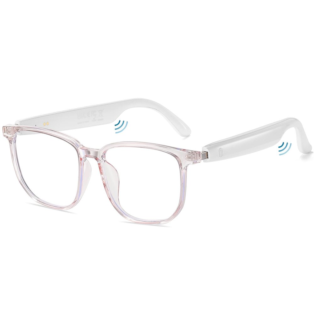 DUCO Bluetooth Blue Light Glasses for Women Men Smart Glasses with Open Ear Audio UV400 Protection