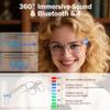 DUCO Bluetooth Blue Light Glasses for Women Men Smart Glasses with Open Ear Audio UV400 Protection view 3