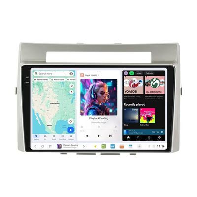 DUDUAUTO DUDU7 Radio for Toyota Verso 2004-2009 Stereo Android 13 6+64GB 2K 9.5" 2K Touch Screen GPS Navigation Head Unit with Car-Play Android Auto Type-C Port