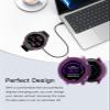 2 Pack for Garmin Forerunner 970 Case Cover,Shockproof, Anti-Scratch, Full Coverage Bumper Shell, Lightweight and Durable TPU Case Cover for Garmin Forerunner 970 Smart Watch,Purple+Blue view 3