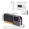 LCD Digital Screen Display Rechargeable Pocket AM/FM Radio with 3.5mm Jack and Flashlight view 2