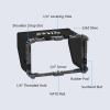 Nitze Cage for Feelworld P6XL, with Sunhood and Built-in NATO Rail - JT-F09B view 2