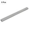 HARFINGTON 5pcs Cord Hider Wall 15inx1.18inx0.6in (LxWxH) PVC Cable Cover Self Adhesive Wire Hider Wall Mounted TV Cable Raceway for Cables Management (75in Total Length),Grey view 3