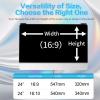 24 Inch Computer Monitor Screen, Hidden Design Magnetic Computer Screen - Anti-Glare, Blue Light Filtering, Eye Protection, Removable Anti-Scratch Privacy Shield Screen,24(16:9) view 2