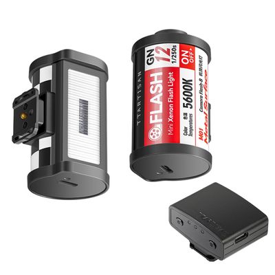 TTartisan Flash Light Camera Flash Speedlite GN 12 5600K(200k),Wireless Flash Trigger,Mini Flashlight Fill Light for Fuji Sony Canon Nikon Leica Olympus